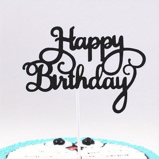 Glitter Cake Topper & Photo Booth Props Set