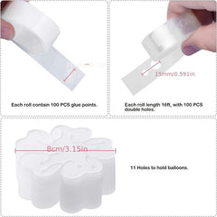 Balloon Arch Kit and Garland Set 300 Adhesive 15 24m Strong with 2 Tie Tools