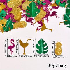 Hawaiian Flamingo Desktop Decorative Confetti