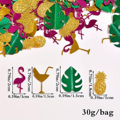 Hawaiian Flamingo Desktop Decorative Confetti
