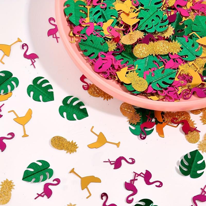 Hawaiian Flamingo Desktop Decorative Confetti