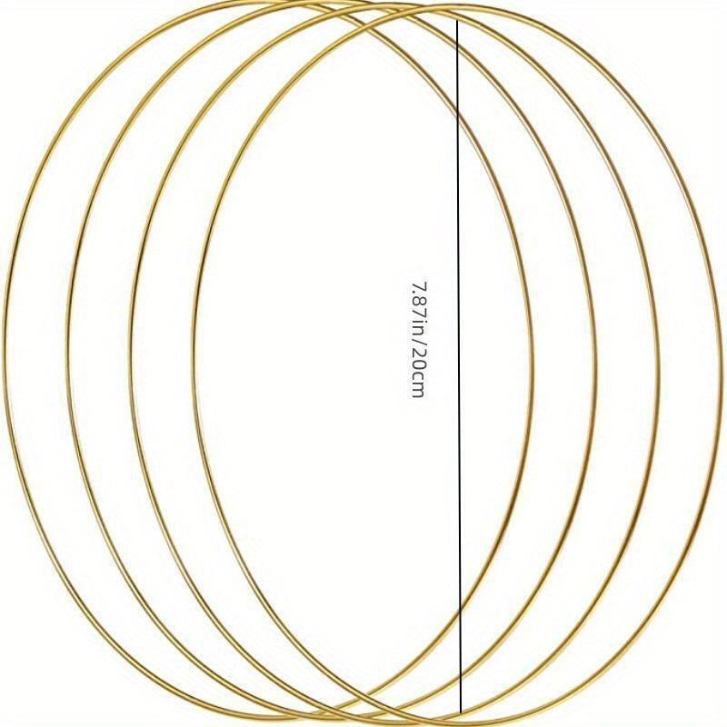 Metal Flower Hoop Wreath for DIY Wedding Crafts
