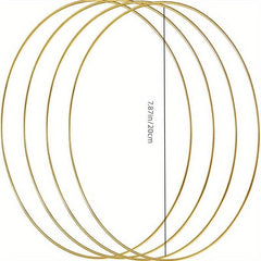 Metal Flower Hoop Wreath for DIY Wedding Crafts