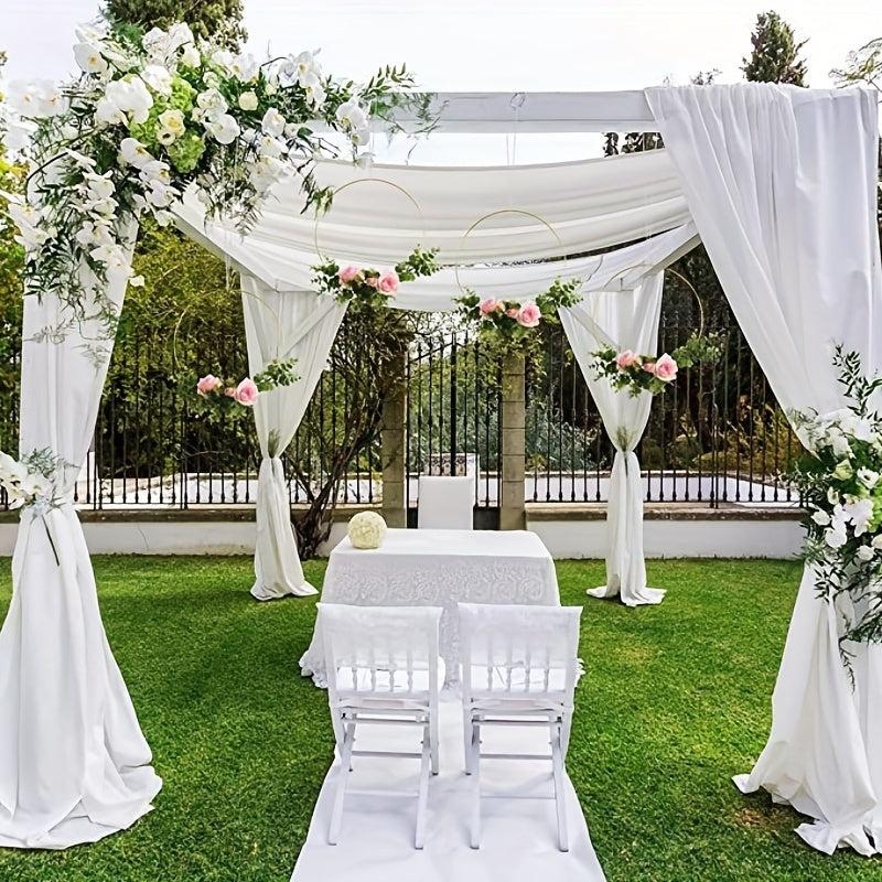 Metal Flower Hoop Wreath for DIY Wedding Crafts