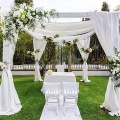 Metal Flower Hoop Wreath for DIY Wedding Crafts