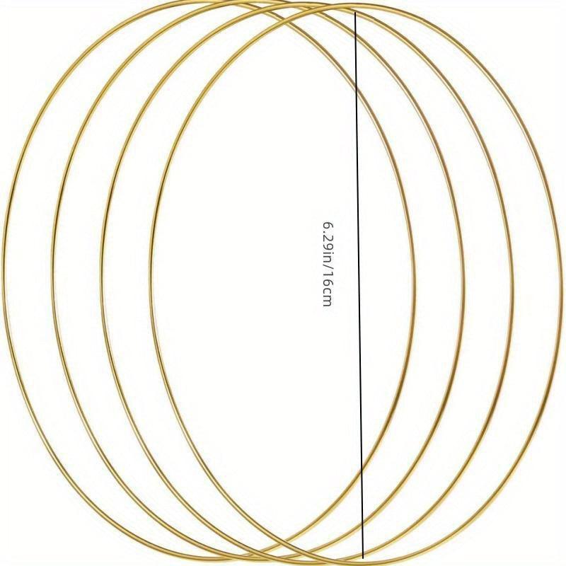 Metal Flower Hoop Wreath for DIY Wedding Crafts