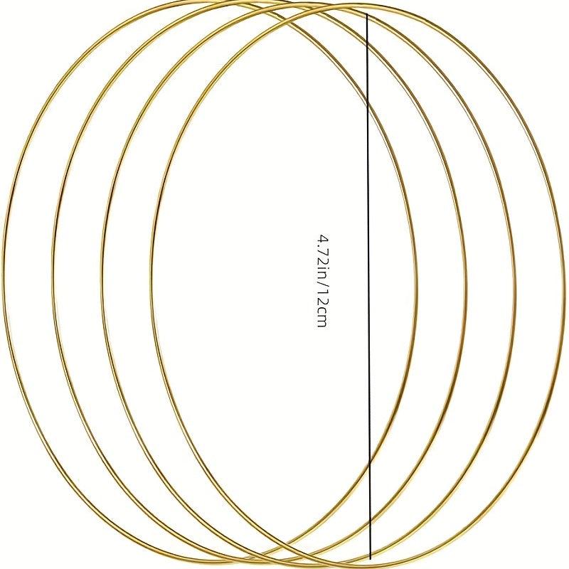 Metal Flower Hoop Wreath for DIY Wedding Crafts