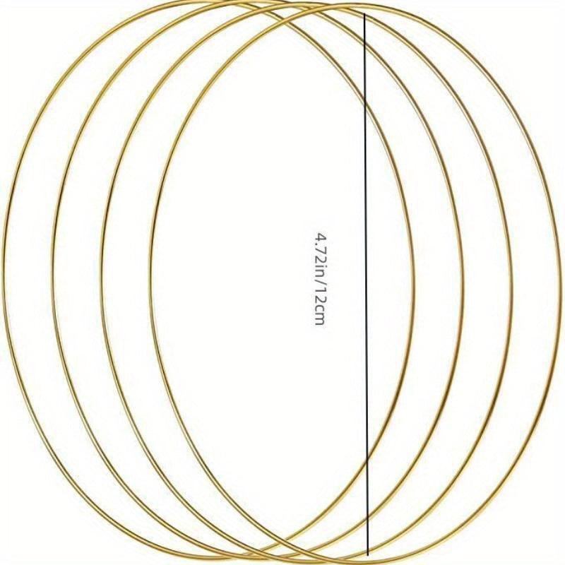 Metal Flower Hoop Wreath for DIY Wedding Crafts