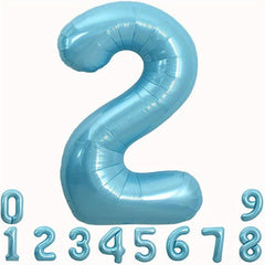 40 Inch Macaron Large Number Balloon 0 9 Light Helium Balloon