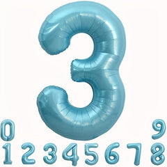 40 Inch Macaron Large Number Balloon 0 9 Light Helium Balloon