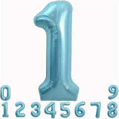 40 Inch Macaron Large Number Balloon 0 9 Light Helium Balloon