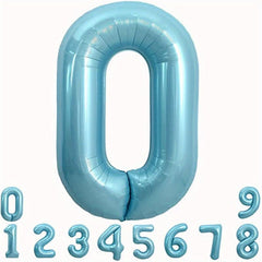 40 Inch Macaron Large Number Balloon 0 9 Light Helium Balloon