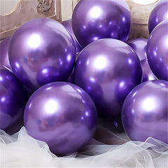 45 Chrome Plated Metallic Balloons & 5 Large Size Metal Balloons