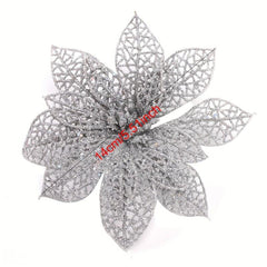 10pcs Artificial Christmas Flowers Ornaments Home Xmas Party Decorations