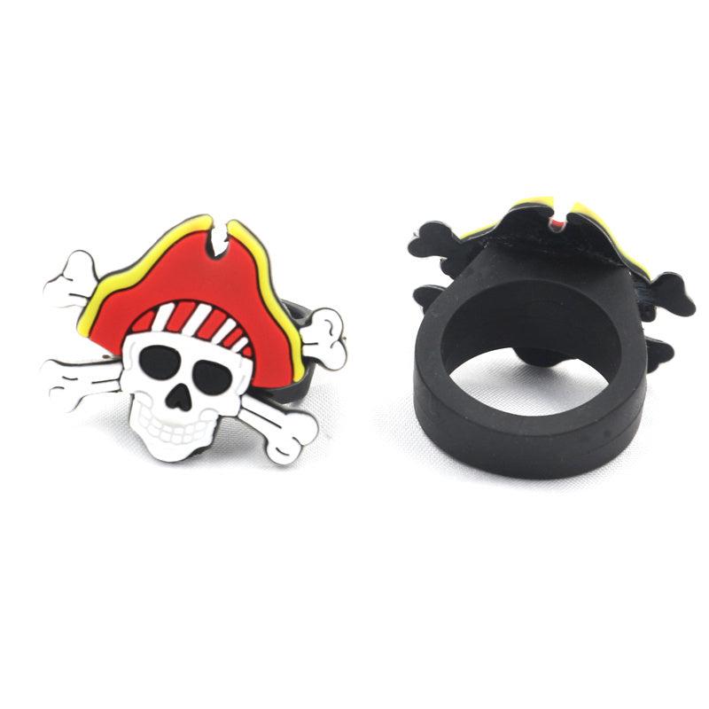 Set of 12 Pirate Rings for Party Favors