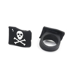 Set of 12 Pirate Rings for Party Favors