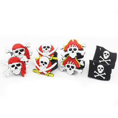 Set of 12 Pirate Rings for Party Favors
