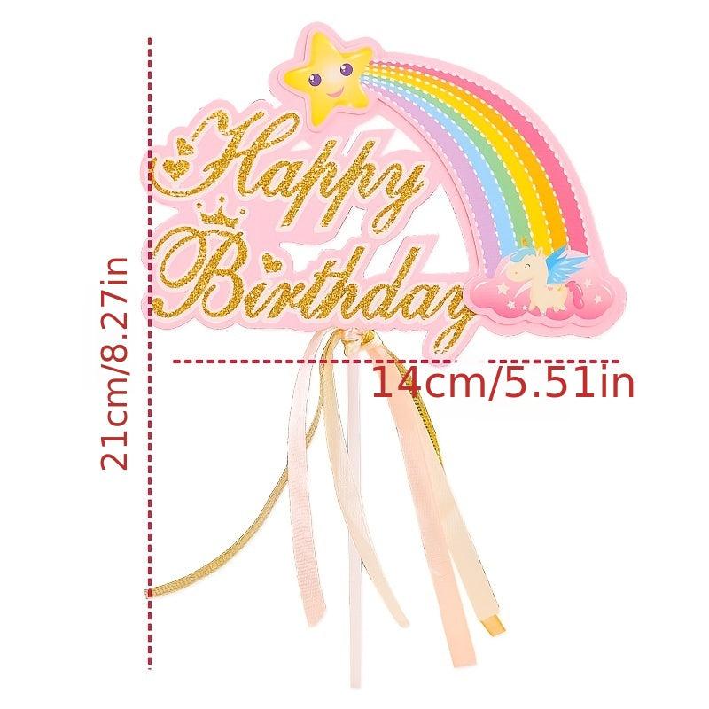 Seven Rainbow Plug in Letter Rainbow Decoration