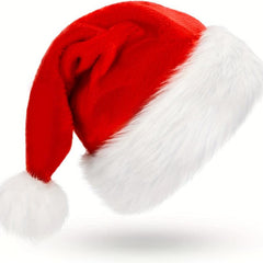 Christmas Hat Santa Hat Xmas Holiday Hat Unisex Velvet Comfort Extra Thicken