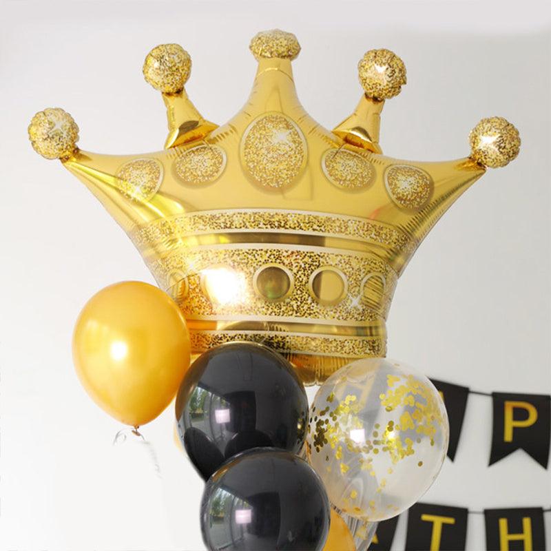 8Pcs Crown Shape Balloons for Party Decoration Supplies