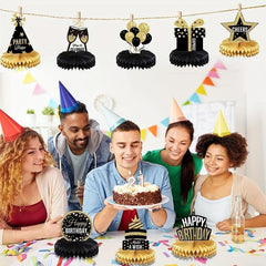 24pcs Birthday Honeycomb Decoration Party Supplies