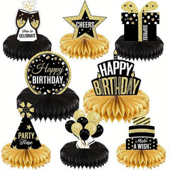 24pcs Birthday Honeycomb Decoration Party Supplies