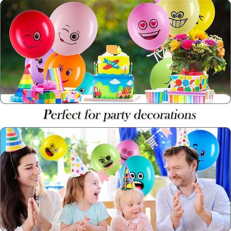 50pcs Emotion Series Latex Balloons Assorted Colour Balloons 10inch