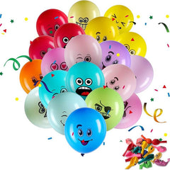 50pcs Emotion Series Latex Balloons Assorted Colour Balloons 10inch