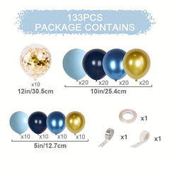 133pcs Birthday Party Balloon Set