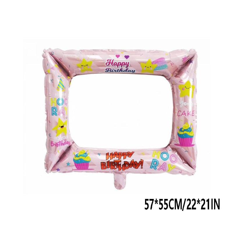1pc 55 88 Cm Photo Frame Aluminum Film Balloon Birthday Party Decoration