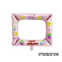 1pc 55 88 Cm Photo Frame Aluminum Film Balloon Birthday Party Decoration