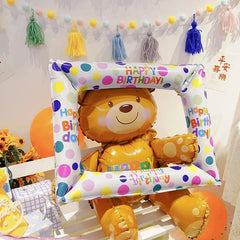 1pc 55 88 Cm Photo Frame Aluminum Film Balloon Birthday Party Decoration