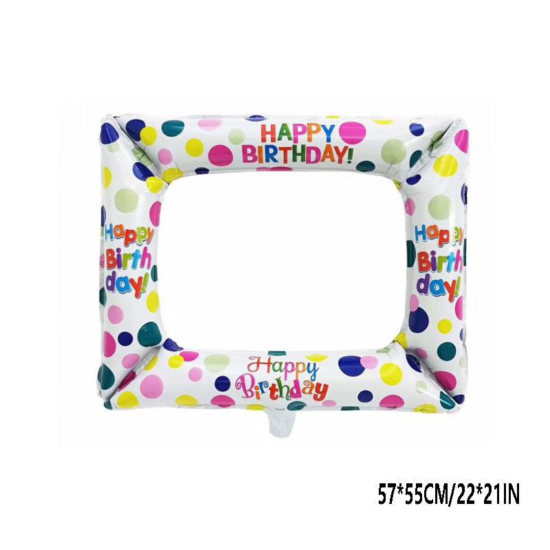 1pc 55 88 Cm Photo Frame Aluminum Film Balloon Birthday Party Decoration