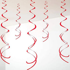 6pcs Colorful Party Hanging Swirls for Ceiling Sparkle