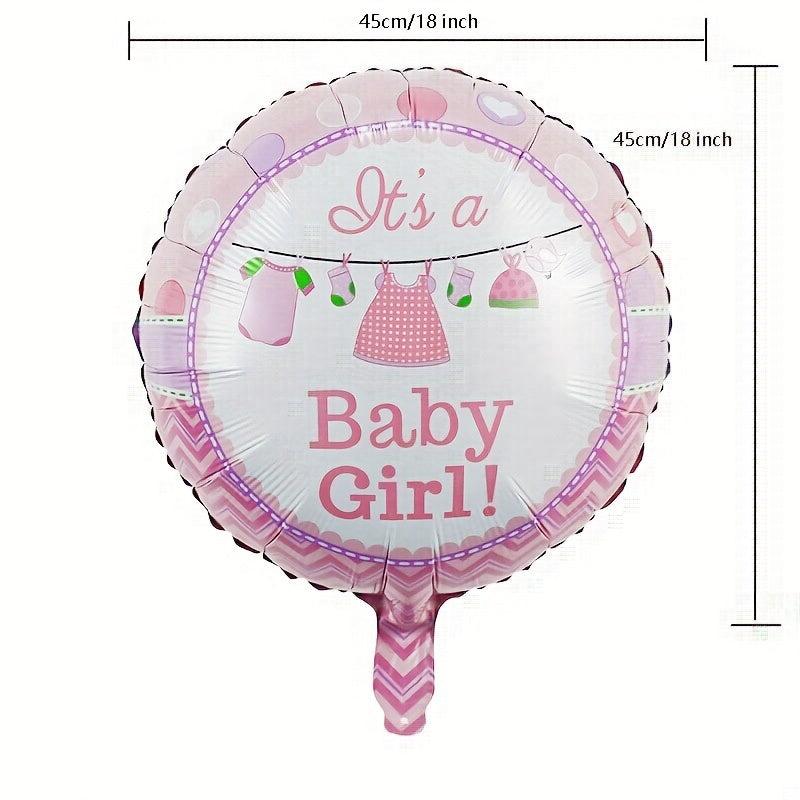 5Pcs Pink Reusable Baby Shower Party Decorations Balloons