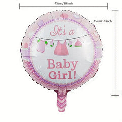 5Pcs Pink Reusable Baby Shower Party Decorations Balloons