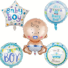 5Pcs Pink Reusable Baby Shower Party Decorations Balloons