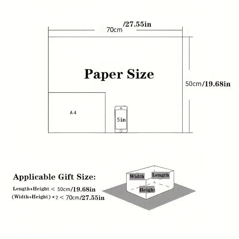 4Pcs Birthday Gift Wrapping Paper Vintage Wrapping Paper Holiday Gift