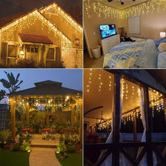 USB LED String Lights Christmas Window Curtain Fairy Lights