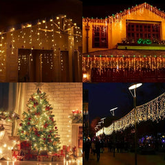 USB LED String Lights Christmas Window Curtain Fairy Lights