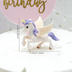Unicorn Cake Ornament For Birthday Party