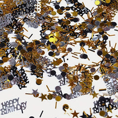 100pcs Golden Birthday Party Confetti Paper Chips