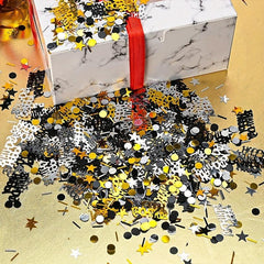 100pcs Golden Birthday Party Confetti Paper Chips