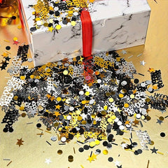 100pcs Golden Birthday Party Confetti Paper Chips