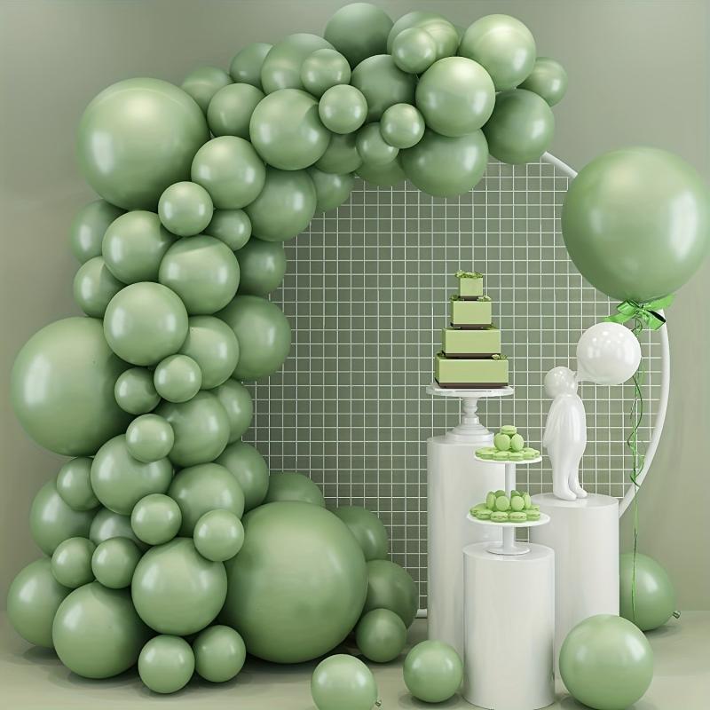 50pcs Retro Green Balloons Garland Arch Kit - Green Theme Party Decorations