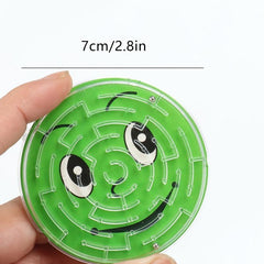 10pcs Children's Steel Ball Maze Toy Educational Track Happy Face Maze