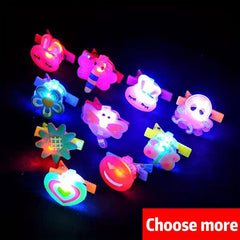 12 Piece Sparkling Cartoon Hair Clips for Girls' Parties