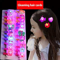12 Piece Sparkling Cartoon Hair Clips for Girls' Parties