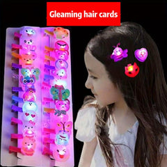 12 Piece Sparkling Cartoon Hair Clips for Girls' Parties