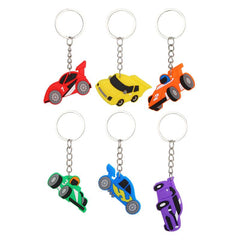 12 Pack Hot Racing Keychains for Kids' Bags and Totes